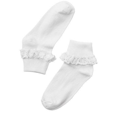 frilly white socks