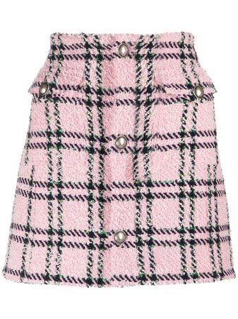 Alessandra Rich Buttoned A-line Miniskirt - Farfetch