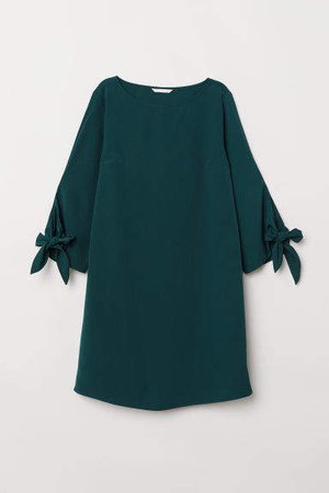 Creped Dress - Green