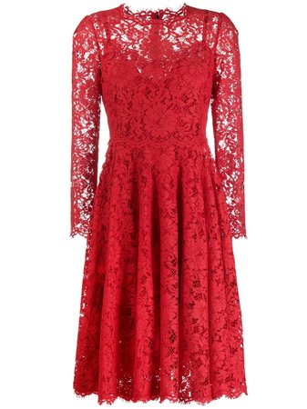 Dolce & Gabbana floral lace dress