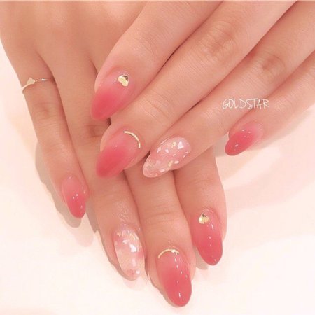 cute soft pink nail