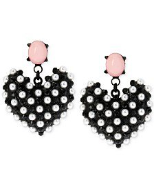 Betsey Johnson Summer Picnic Gingham Flower Drop Earrings & Reviews - Fashion Jewelry - Jewelry & Watches - Macy's