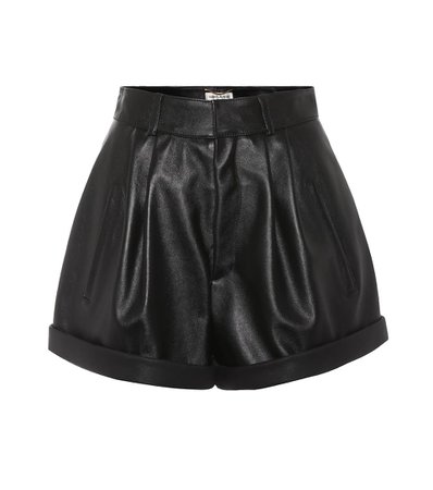 Leather Shorts | Saint Laurent - mytheresa.com