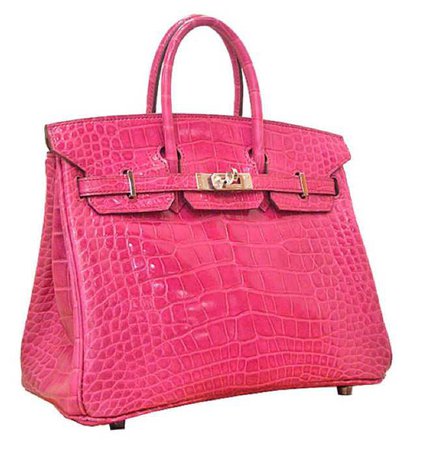 Hermès birkin cocrodrile bag pink
