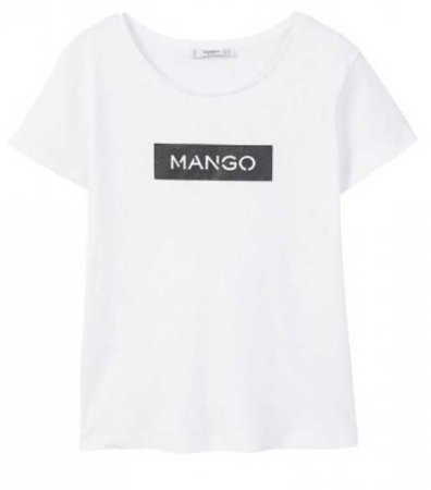 Mango Logo T Shirt