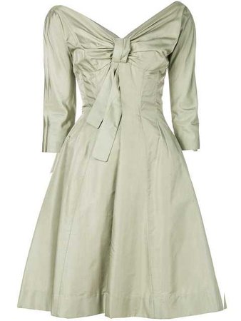 William Vintage Flared Bow Dress $1,007 - Buy VINTAGE Online - Fast Global Delivery, Price