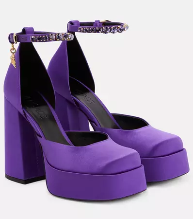 versace purple heels