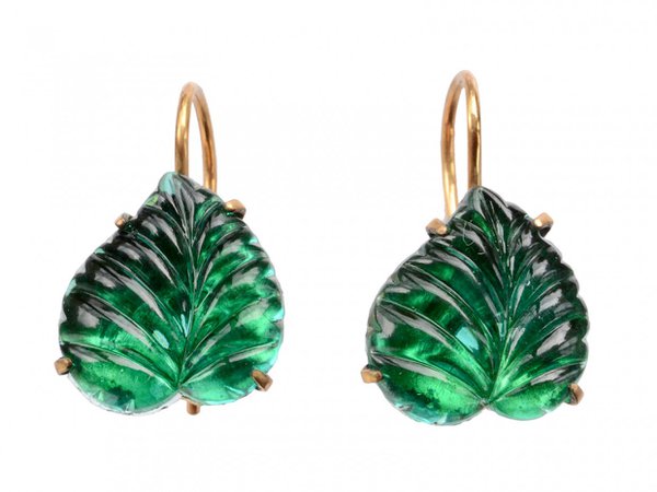 1920s Vauxhall Leaf Earrings - Sold Archive | Erie Basin