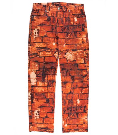 Middleman Store sur Instagram : Releasing Friday: Jean Paul Gaultier AW1997 Brick Jeans. These jeans hail from one of Gaultier’s most legendary collections, "Flower Power…