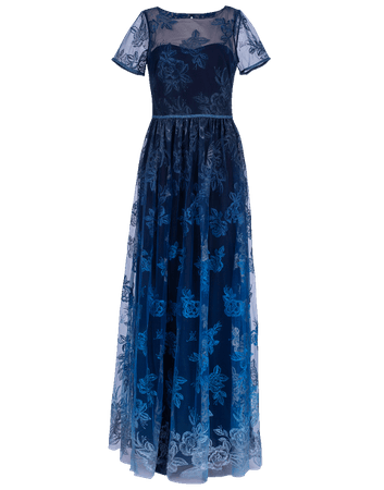 blue marchesa gown couture notte
