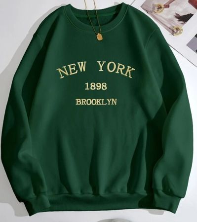 green shein hoodie