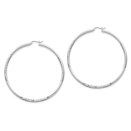 Silver earrings round circle
