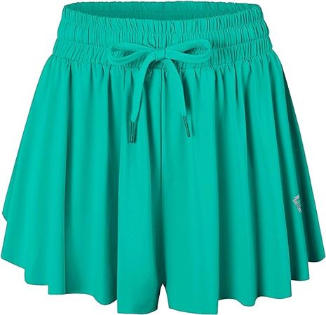 Amazon.com: Allonly Womens Flowy Shorts Butterfly Shorts Body Fitness Flow Shorts Running Workout Yoga Spandex Lounge Sweat Short Skirt Dark Green : Clothing, Shoes & Jewelry