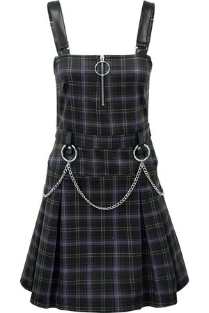 Regan Pinafore Dress [TARTAN] - Shop Now - us.KILLSTAR.com