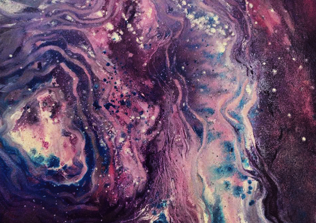 Purple Marble – Original Oil on Canvas | Awesome & Kosmic