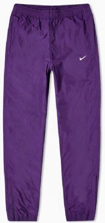 purple Nike track pants
