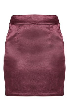 Plum Satin Pocket Mini Skirt | Co-Ords | PrettyLittleThing USA