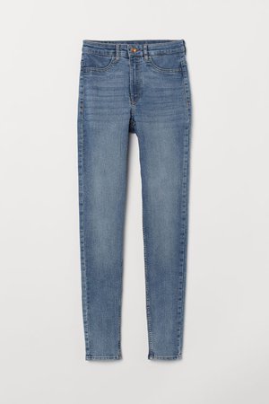 Super Skinny High Jeans - Light denim blue - | H&M US