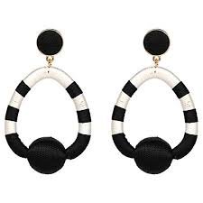 black and white earrings - Google Search