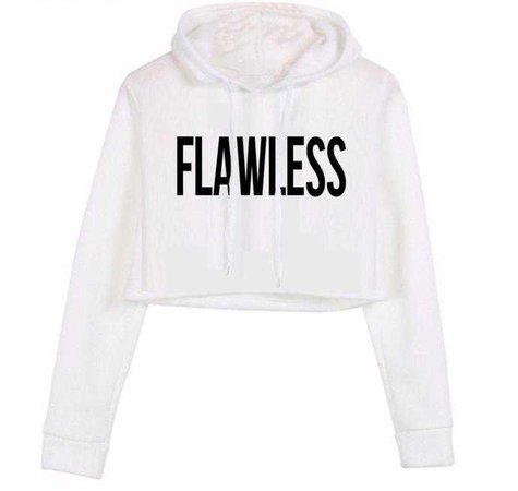 flawless crop hoodie -