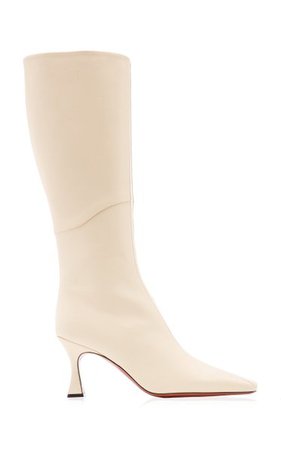 Knee-Length Leather Duck Boots By Manu Atelier | Moda Operandi