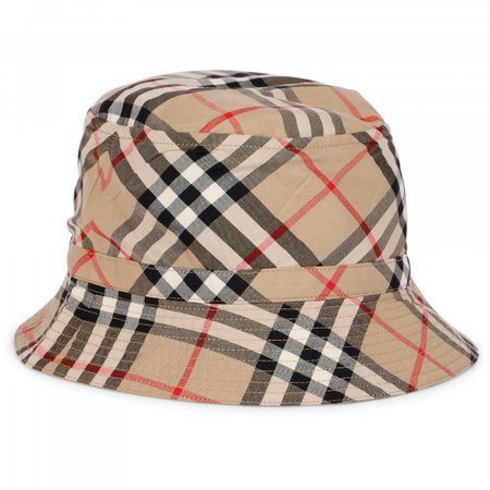 Burberry Classic Vintage Check Hat in Beige - BAMBINIFASHION.COM