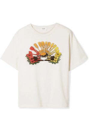RE/DONE | 90s oversized printed cotton-jersey T-shirt | NET-A-PORTER.COM