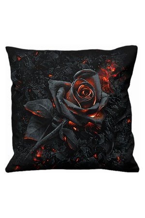 Burnt Rose Gothic Decor Cushion by Spiral Direct | Gothic