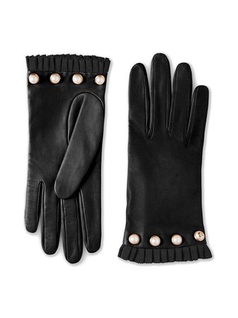 Gucci Studded leather gloves