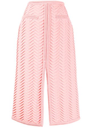 Marco De Vincenzo Pleated Midi Skirt MQ5229MDVZI01 Pink | Farfetch