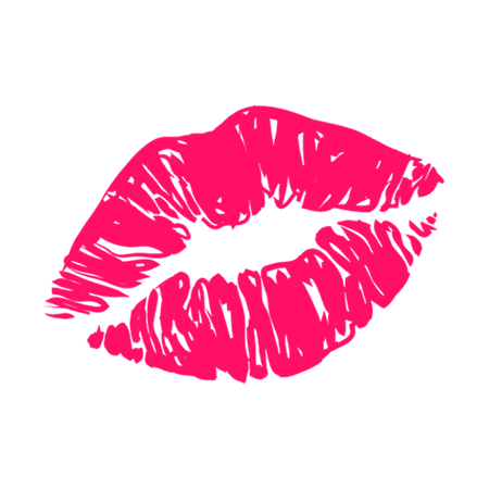 lipstick kiss sticker