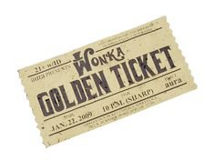 Wonka golden ticket