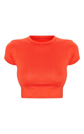 Basic White Short Sleeve Crop T Shirt | Tops | PrettyLittleThing USA