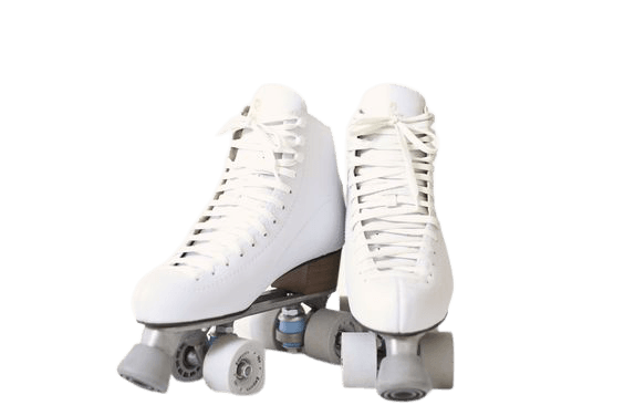 Double Roller Skates White Genuine Leather With Led Wheels Two Side Roller Skate Patins Lady Skates Patins Adult Skate Shoes