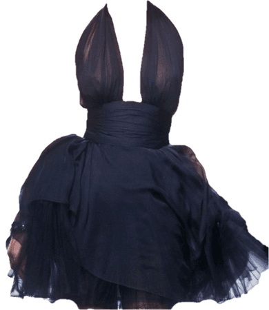 chanel fall 1991 black dress