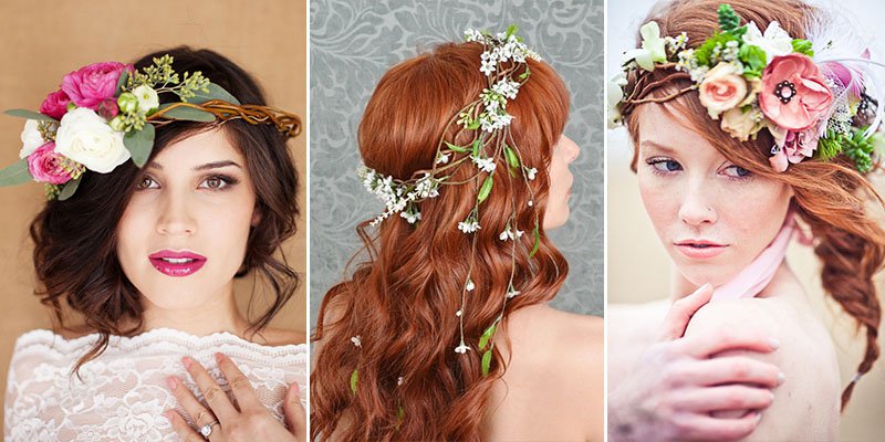 Chic Floral Crowns for Dreamy Brides