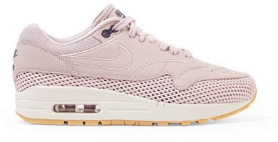 Air Max 1 Si Leather And Mesh Sneakers - Pastel pink