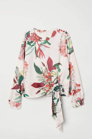 Patterned Blouse - White