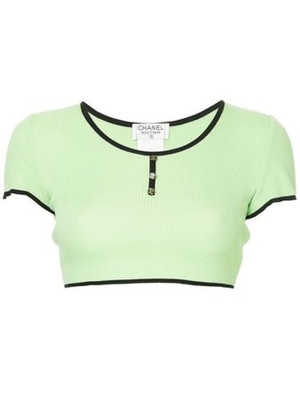 chanel green top