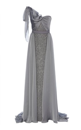 Ophelia Sequin One Strap Gown by Jenny Packham | Moda Operandi