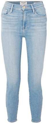 Faded High-rise Skinny Jeans