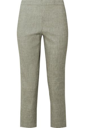 Theory | Organic linen-blend straight-leg pants | NET-A-PORTER.COM