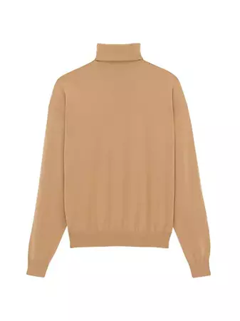 Shop Saint Laurent Turtleneck Sweater In Wool | Saks Fifth Avenue
