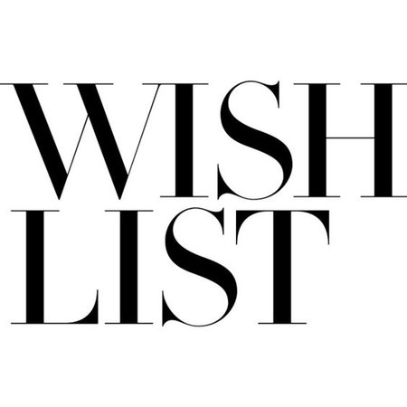 Text Clipping - "Wishlist"