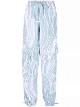 Adidas By Stella McCartney abstract-print Track Pants - Farfetch