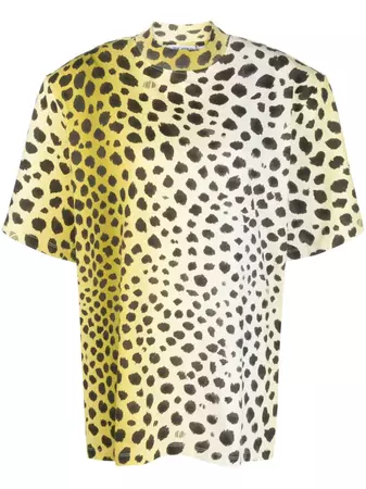 The Attico Kilie cheetah-print Cotton T-shirt - Farfetch