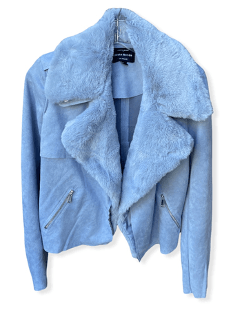 dusty blue jacket