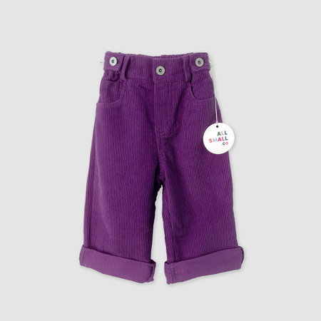 purple trousers