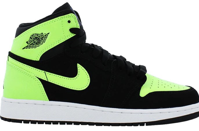 neon green Jordan 1