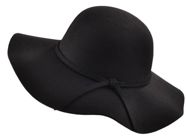 pretty lady hat - black